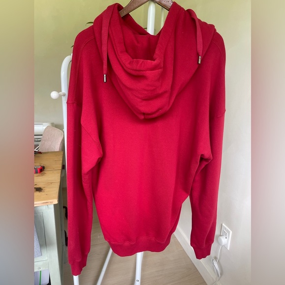 DOLCE & GABBANA D&G print jersey oversize hoodie in Dark Red SZ 46 - Picture 6 of 8